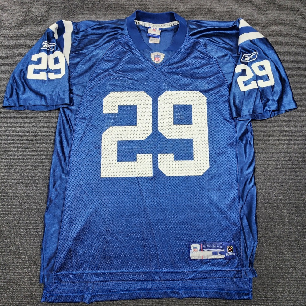 Reebok Indianapolis Colts Joseph Addai #29 Jersey Men Large Blue Mesh Football